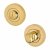Bathroom Turn & Release - 50mm Diameter - PVD Brass