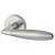 Polished/Satin Chrome Door Handles on Round Rose - Harrier Range