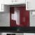 Aluminium Kitchen Splashback - 900 x 750mm - Gloss Burgundy Red