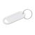 Key Ring Tag - 48 x 21mm - White - Pack of 10