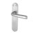 Satin Chrome Latch Door Handles - Arezzo Range - 182 x 39mm