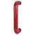 Rouge Red Nylon D-Bar Door Pull Handle - Bolt Fix - 300mm c/c