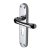 Polished Chrome Euro Lock Door Handles - Donna Range - 183 x 42mm