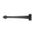 Tudor Plain Door Tee Hinge - 430 x 101mm - Antique Black Iron - Pair