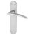 Satin Chrome Latch Door Handles - Salerno Range - 182 x 39mm