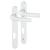 1710RH/3370N White uPVC Multipoint Door Handles - Short Plate - 92mm c/c - Tokyo Range