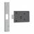 Fire Brigade FB1 Rim Deadlock - 110mm Case - 45mm Backset - Right Hand - Silver