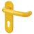 Golden Yellow Nylon Steel Core Euro Lock Door Handles - 72mm c/c - Paris Range