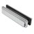 uPVC/Timber - Nu-Mail Letter Plate - 310 x 68mm - Door Thickness 40-80mm - Bright Chrome