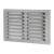Hooded Louvre Vent - 229 x 152mm - 6650mm² Free Air Flow - Satin Chrome