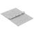 Quality Projection Hinge - 102 x 125 x 4mm - Satin Chrome - Pair