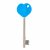 RADAR Blue Heart Comfort Key - Blue Nylon & Steel
