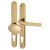 Hardex Gold uPVC Offset Multipoint Lever/Pad Door Handles - 92/62mm c/c - Balmoral Range
