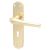 Polished Brass Keyhole Lock Door Handles - Naples Range - 182 x 40mm