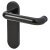 Ebony Black Nylon Steel Core Safety Latch Door Handles - Paris Range - 165 x 46mm
