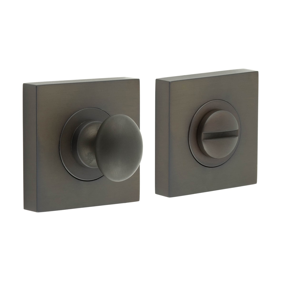 Inner 1 Turn & Release with Square Plain Rose - 47 x 47mm - Dark Bronze