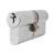 5 Pin 70mm Euro Double Cylinder - 35 + 35mm - Satin Chrome - Keyed to Differ