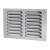 Hooded Louvre Vent - 229 x 152mm - 6650mm² Free Air Flow - Polished Stainless Steel