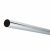 25mm Round Steel Hanging Rail Tube - 3000mm Length - Polished Chrome