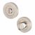 Duo Bathroom Turn & Release - 53mm Diameter - Satin/Polished Stainless Steel