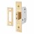2177 3 Lever Deadlock - Key Alike Number M136MM - 77mm Case - 57mm Backset - Polished Brass