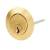 Contract Nightlatch Replacement Rim Cylinder - Polished Brass Cylinder