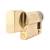 5 Pin 45mm Euro Single Thumbturn Cylinder - 35mm Turn + 10mm - Pol Brass - Keyed Differ