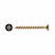 Yellox Pozi Countersunk Wood Screws - 4.0 x 40mm - Yellow Zinc - Pack of 200