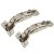 CLIP Top Zero Protrusion Soft Close Cabinet Hinge - 155° - Sprung - Overlay - Zinc Plate- Pair