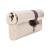 5 Pin 80mm Euro Double Cylinder - 30 + 50mm - Polished Nickel - Keyed to Differ