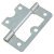 Flush Cabinet Hinge - 60 x 38 x 1mm - Zinc Plated - Pack of 10 Pairs