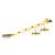 Brompton Knurled Casement Window Stay - 10"/250mm Length - Aged Brass