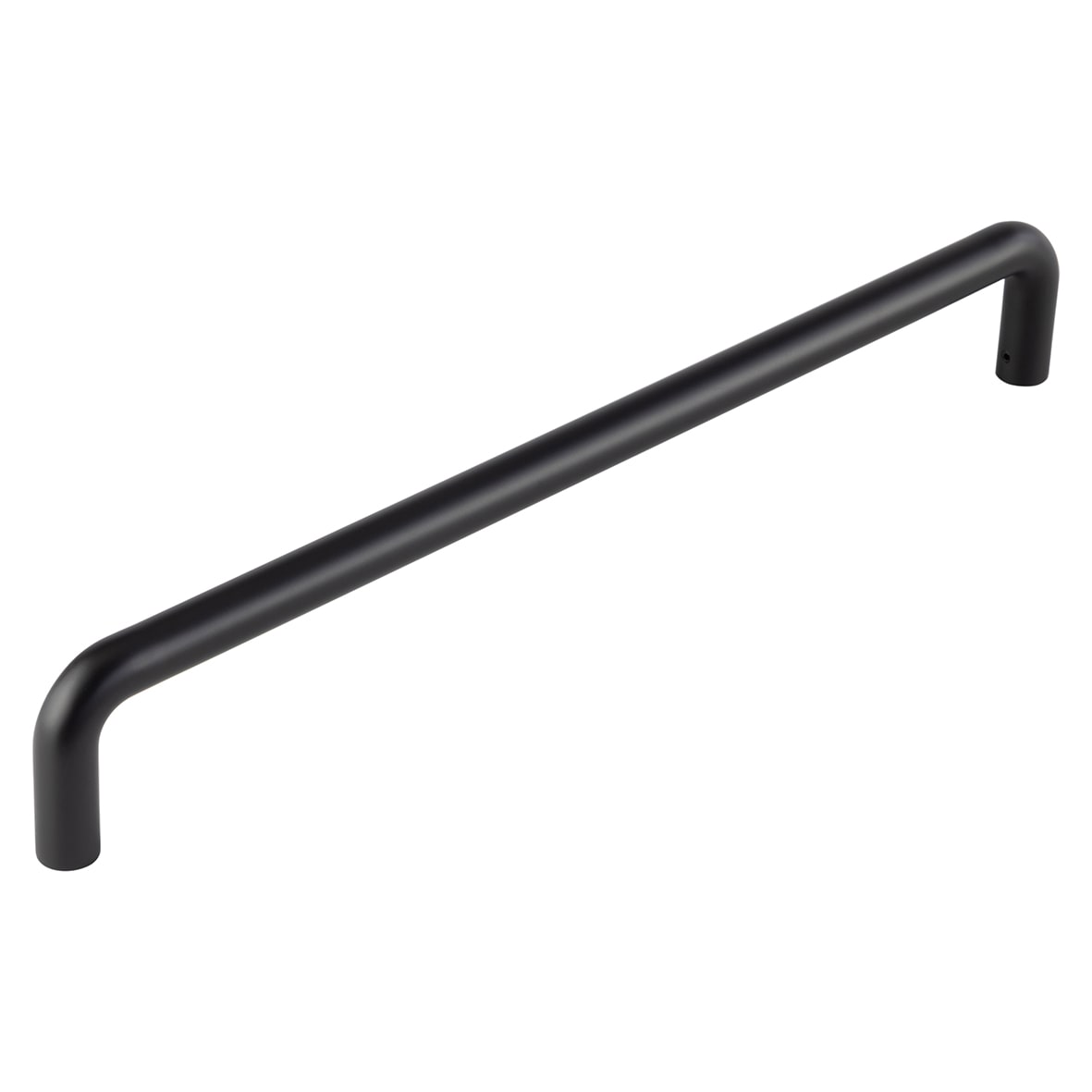 Black 19mm D-Bar Door Pull Handle - Bolt Fix - 425mm c/c