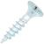 General Purpose Pozi Countersunk Chipboard Wood Screws - 5.0 x 25mm - Zinc Plated - Pk of 200
