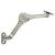 Self Closing Flap Stay - 210 x 45 x 15mm - Silver