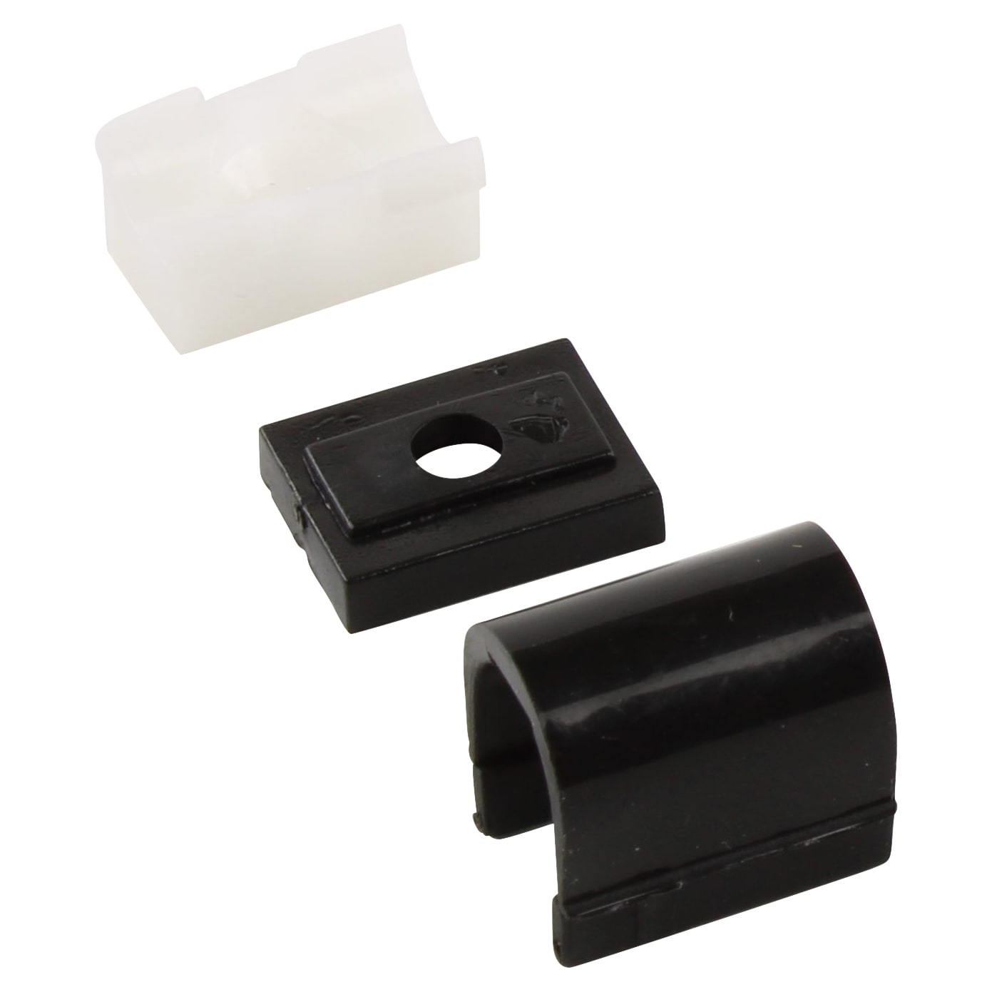 Teleflex Clearline Saddles - Black - Pack of 10