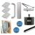 Medium Duty Pull Door Handle Fire Door Kit & Dorgard Holder - Push/Pull Mounting - Stainless Steel