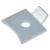 Standard Flat Bookcase Clip - Bright Zinc Plated - Pack of 10