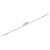 Single U-Rail Offset Espagnolette uPVC Window Lock - 600mm Length - 20mm Backset - 8mm Cam