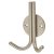 Double Coat Hook - 100 x 47mm - Satin Stainless Steel