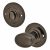 Bathroom Turn & Release - 40mm Diameter - Black Nickel