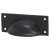 Square Cabinet Cup Handle - 84mm Centres - Black Iron
