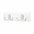 Double Coat Hook Rail - 225 x 70 x 15mm - 2 Hooks - White Board with Polished Chrome Hooks