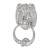 Lion Door Knocker - Polished Chrome - 177 x 102mm