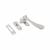 Cast Victorian Mortice & Hook Plate Casement Window Fastener - Reversible - Satin Chrome