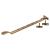 Cast Victorian Casement Window Stay - 12"/300mm Length - Antique Brass