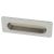 Rectangular Flush Cabinet Pull Handle - 106 x 39mm - Polished Chrome