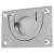 Flush Chest Drawer Cabinet Pull Handle - 75 x 45mm - Satin Chrome