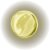 Mirror Screw Threaded Cap - Flat - 13mm Diameter - Brass