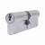 1 Star 6 Pin Kitemarked 100mm Euro Double Cylinder - 50 + 50mm - Satin Chrome - Keyed to Differ
